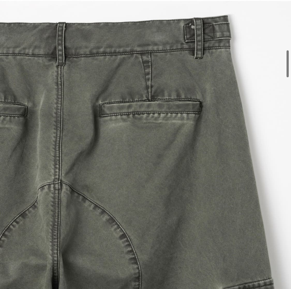 새상품) 밀로 가먼트 가먼트 워시드 실루엣 팬츠 M [카키 그레이] 상품이미지4