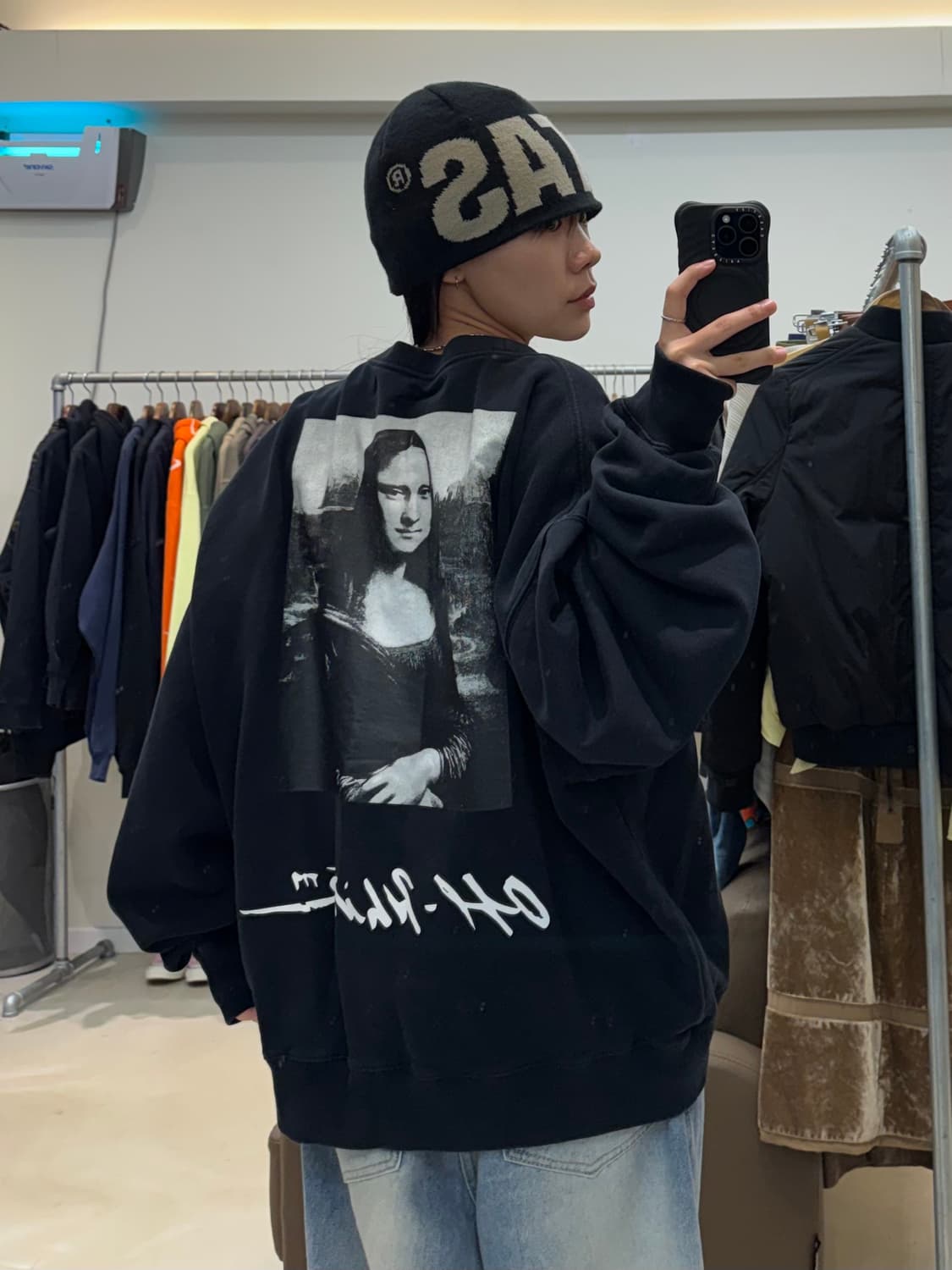 오프화이트 모나리자 맨투맨 상품이미지5