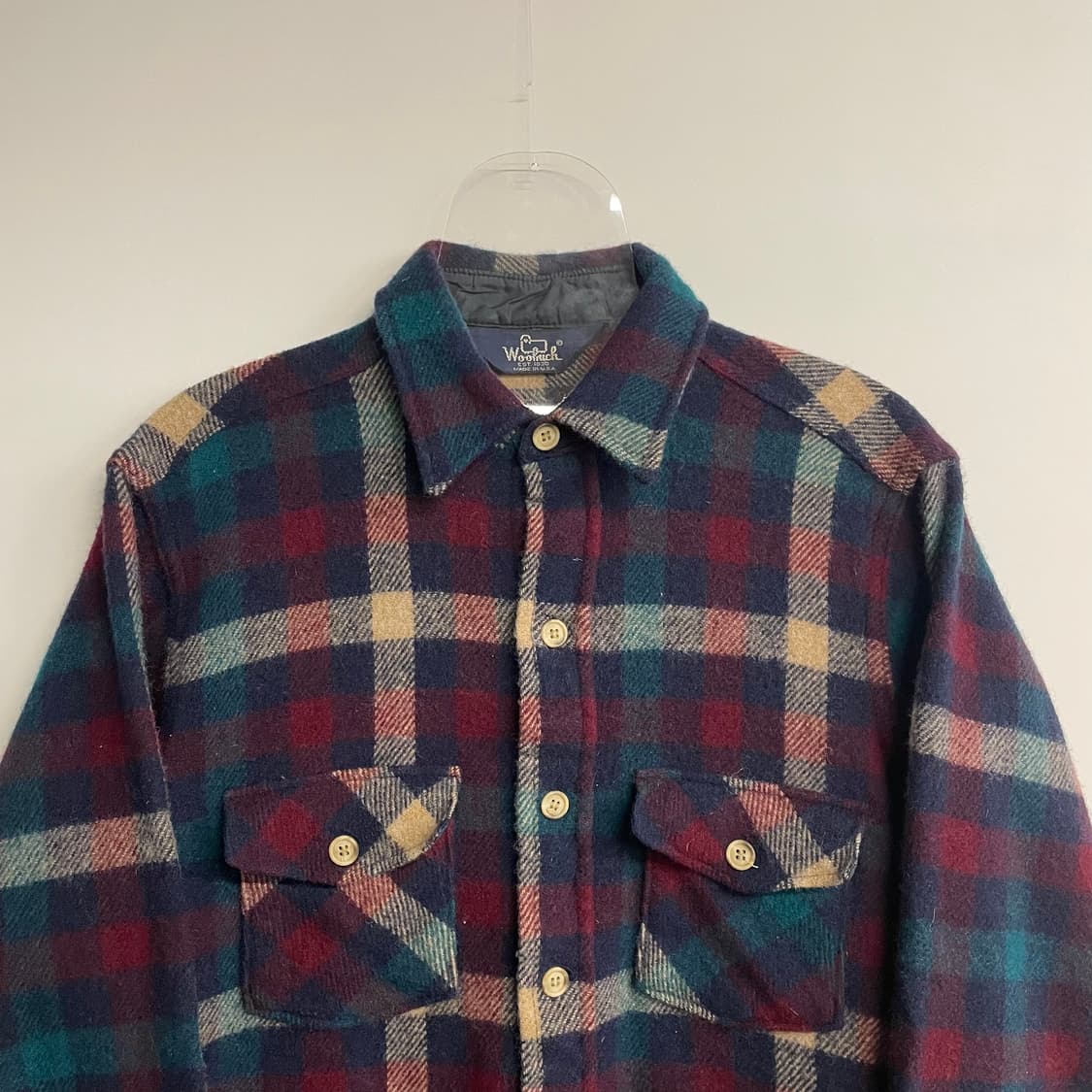 90s 울리치 버팔로 울 체크셔츠 상품이미지2