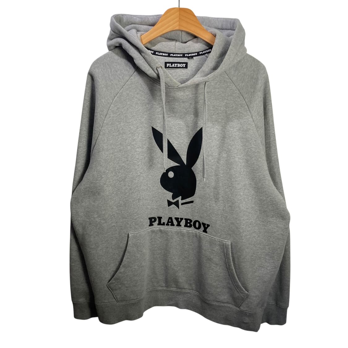 플레이 보이 빅로고 그레이 후드 상품이미지2