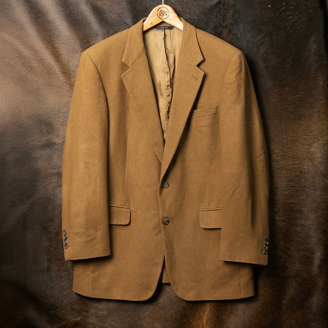 [115] 90s 브룩스브라더스 USA 메이드 카멜헤어 헤링본 블레이져 상품이미지1