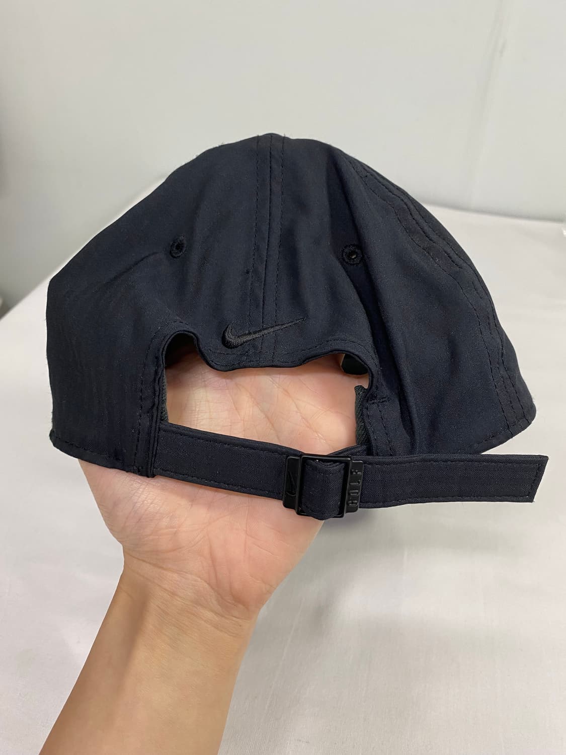 나이키 드라이핏 블랙 스우시 러닝 골프 볼캡 상품이미지2