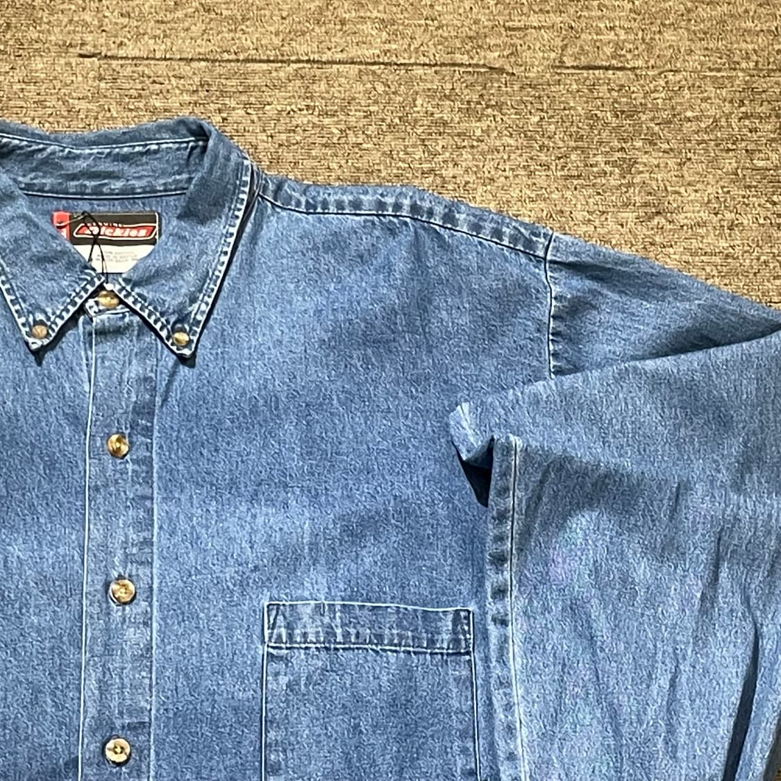 (2XL) Dickies 디키즈 코튼 데님 셔츠 상품이미지2