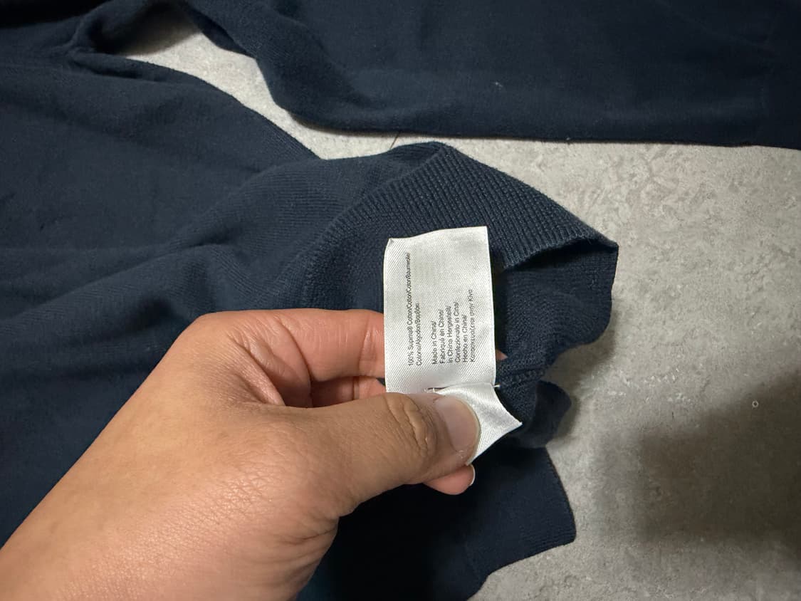 브룩스브라더스 네이비컬러 빈티지 코튼 니트  100size   상품이미지6