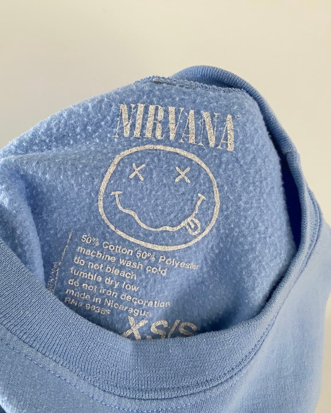 너바나 커트 코베인 스마일 심볼 맨투맨 상품이미지9