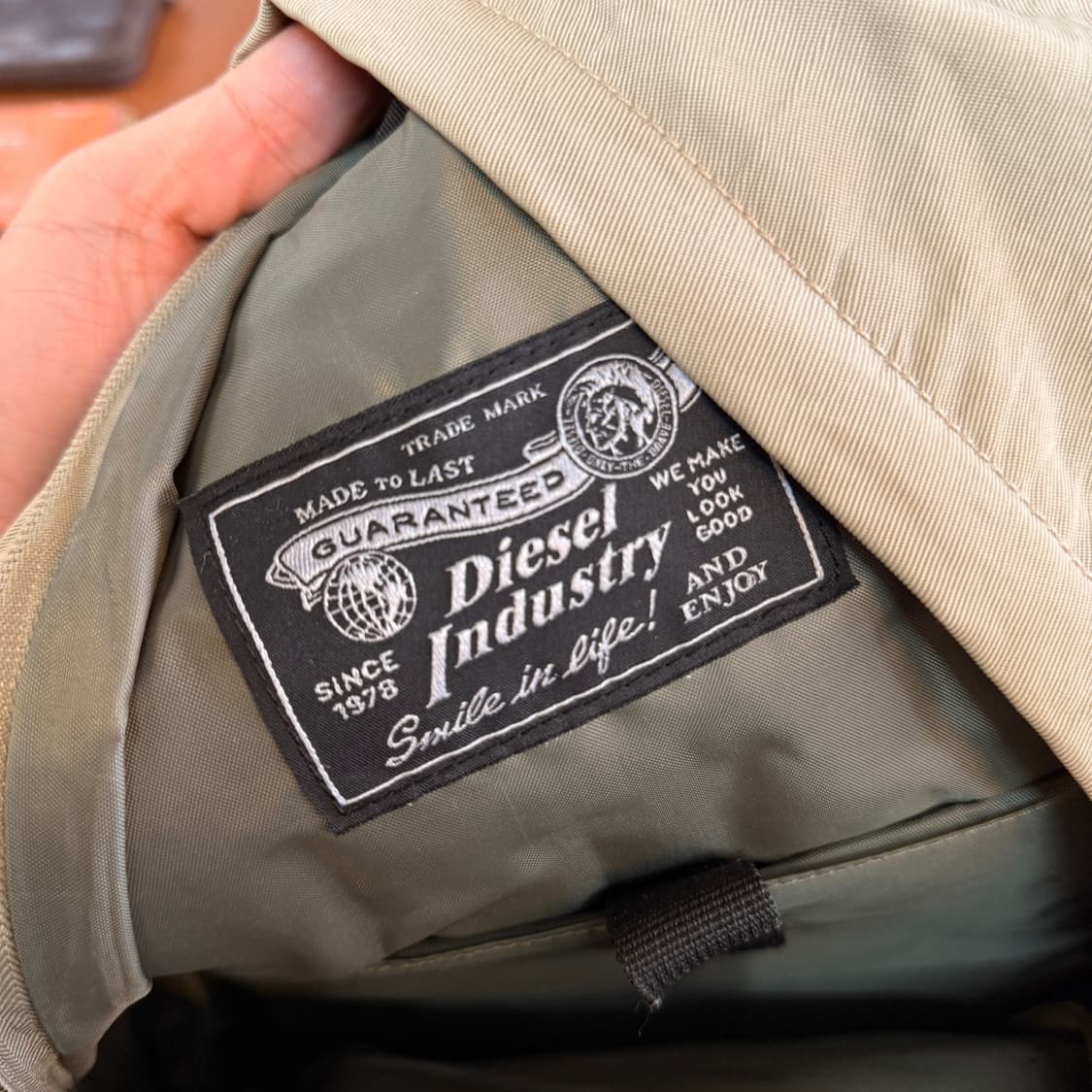 디젤 스웨이드 슬라브 패브릭 백팩 상품이미지9