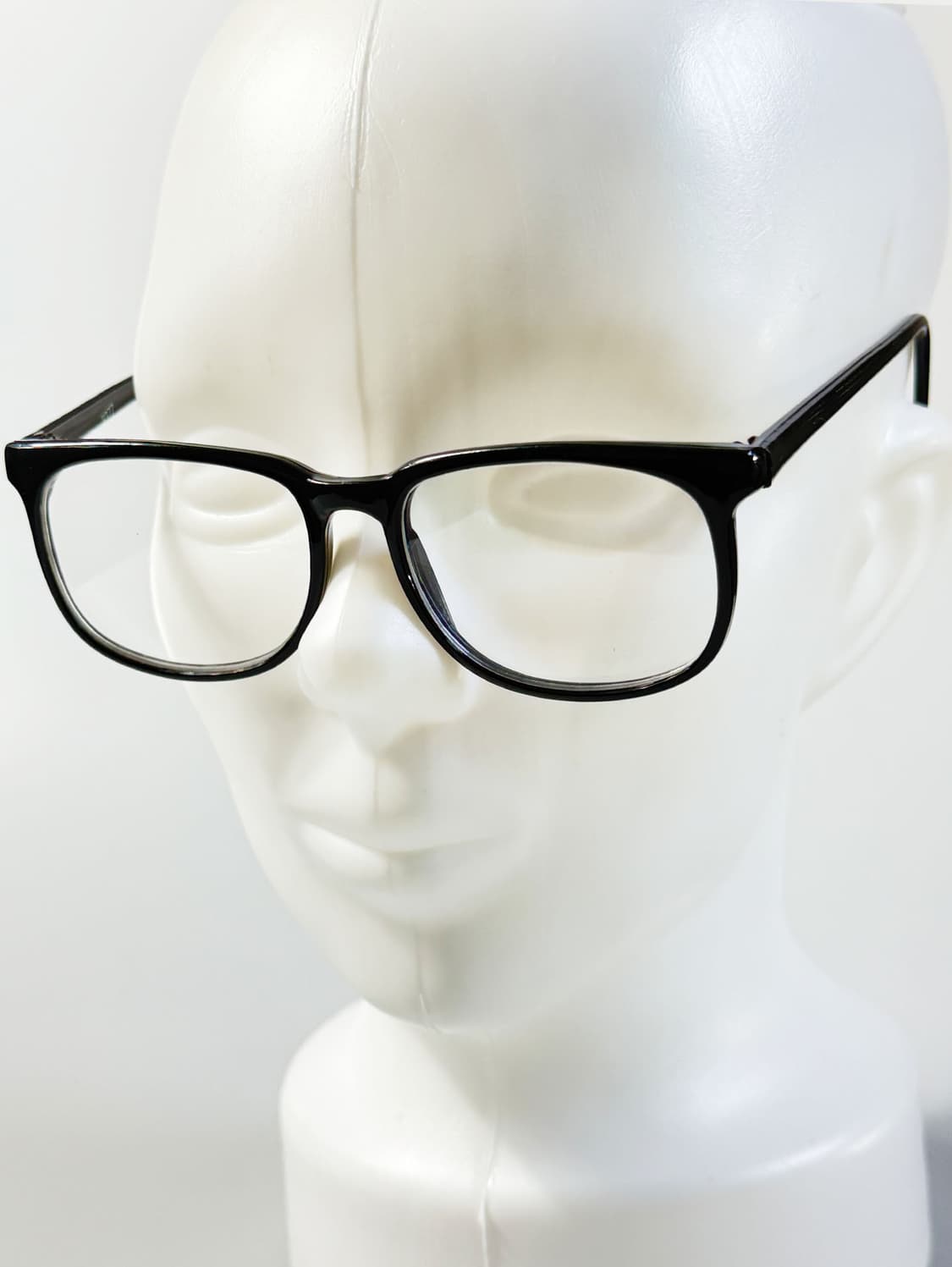 90s 클래식 블랙 뿔테 스퀘어 빈티지 안경 상품이미지8