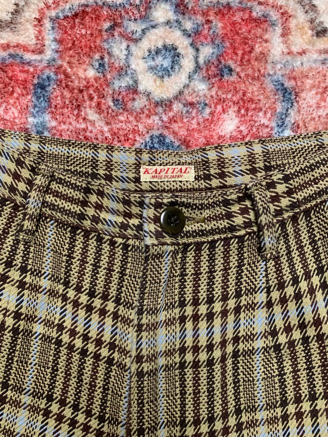 캐피탈 하운드투스 체크 부츠컷 팬츠 상품이미지2