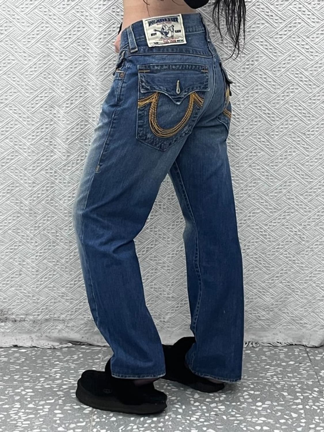 트루릴리전 올드스쿨 레트로 빈티지 부츠컷 데님팬츠 31인치 C09597 상품이미지1