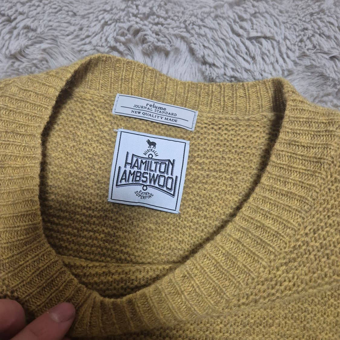 유나이티드 애로우 램스울 니트 L 상품이미지1