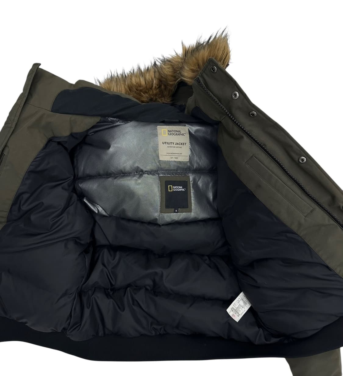 내셔널지오그래픽 덕다운 패딩 카키 (XL) 상품이미지8