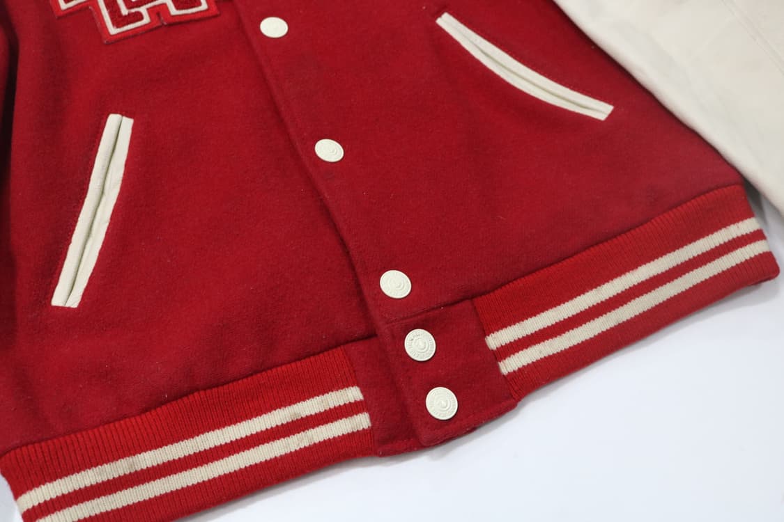 트루릴리전 빈티지 레드&화이트 바시티 자켓 (L) 상품이미지8