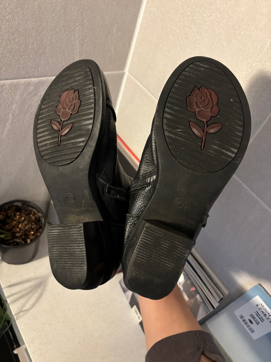 Jpn 빈티지 레더 앵클부츠 상품이미지4