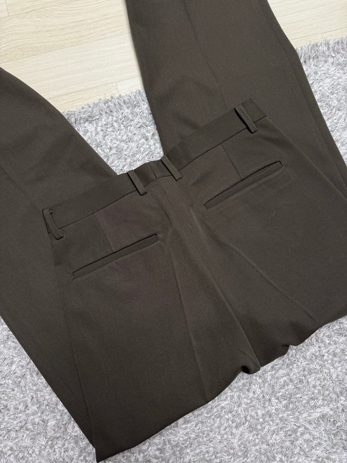 코시하루 카키브라운 핀턱 슬랙스 상품이미지3