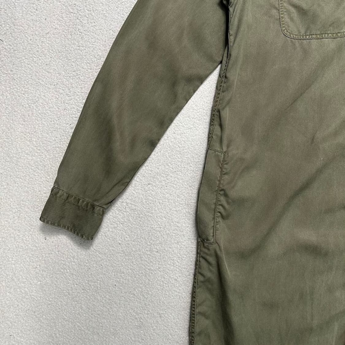 바버 카키 셔츠 원피스 UK 10 상품이미지3