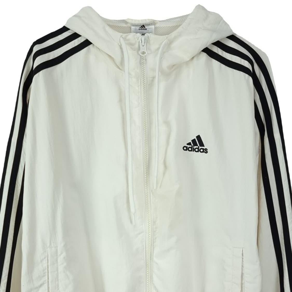 [아디다스] 오버핏 크롭 삼선 크롭 후드 바람막이 자켓 M19201 상품이미지4