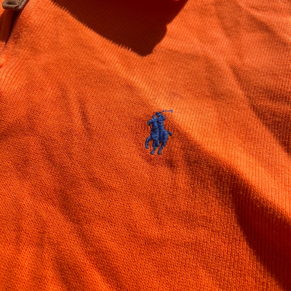 폴로 랄프로렌 오렌지 반집업 니트 상품이미지5