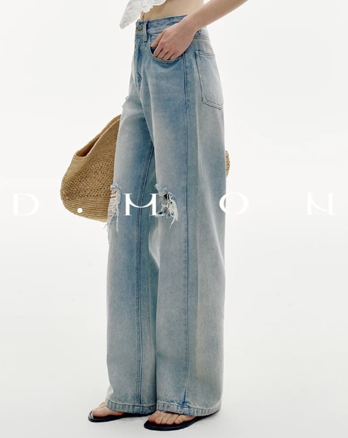 DMON 와이드 연청 데님 상품이미지4