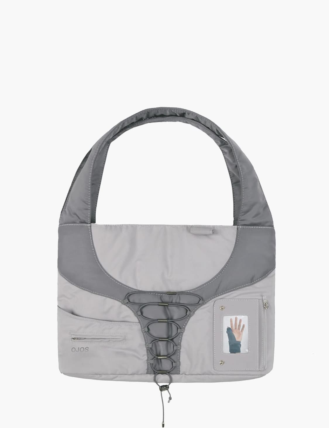 (단종) ojos 월렛쇼퍼미들백 라이트 그레이 상품이미지2