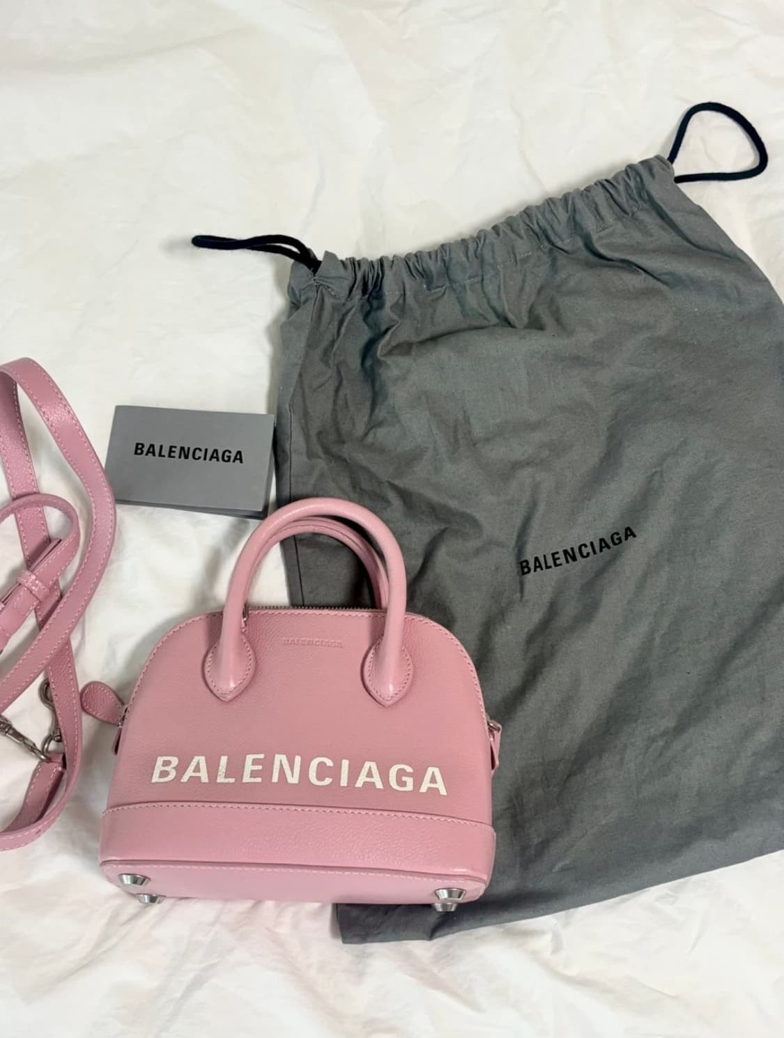 정품 발렌시아가 빌탑 핸드백 핑크 급처 상품이미지5
