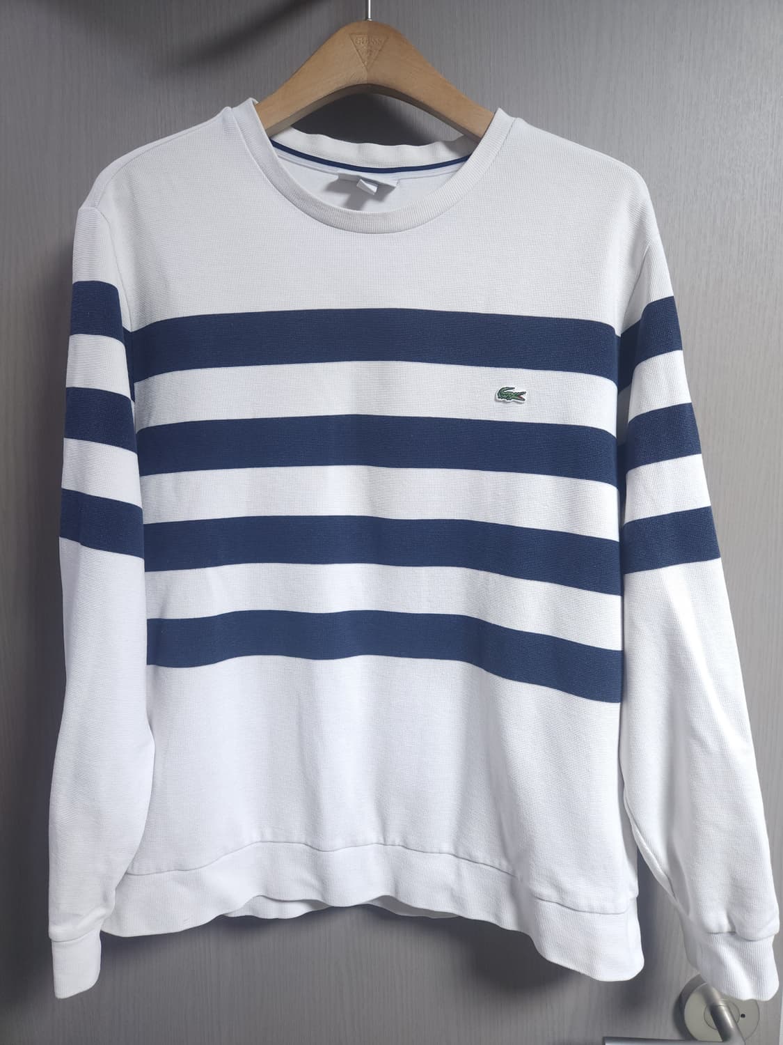 라코스테 스트라이프 긴팔티, 2XL 상품이미지1