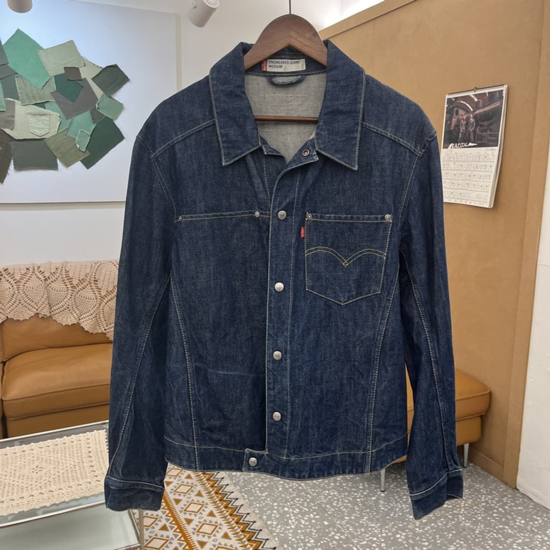 리바이스 엔지니어드진 레트로 캐주얼 빈티지 데님자켓 M C10734 상품이미지3