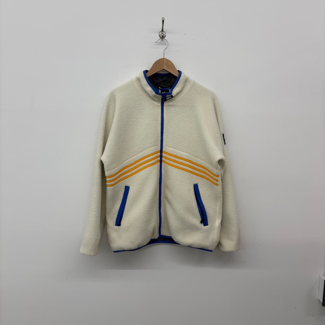 아디다스 삼선 뽀글이 플리스 자켓 남XL 상품이미지1