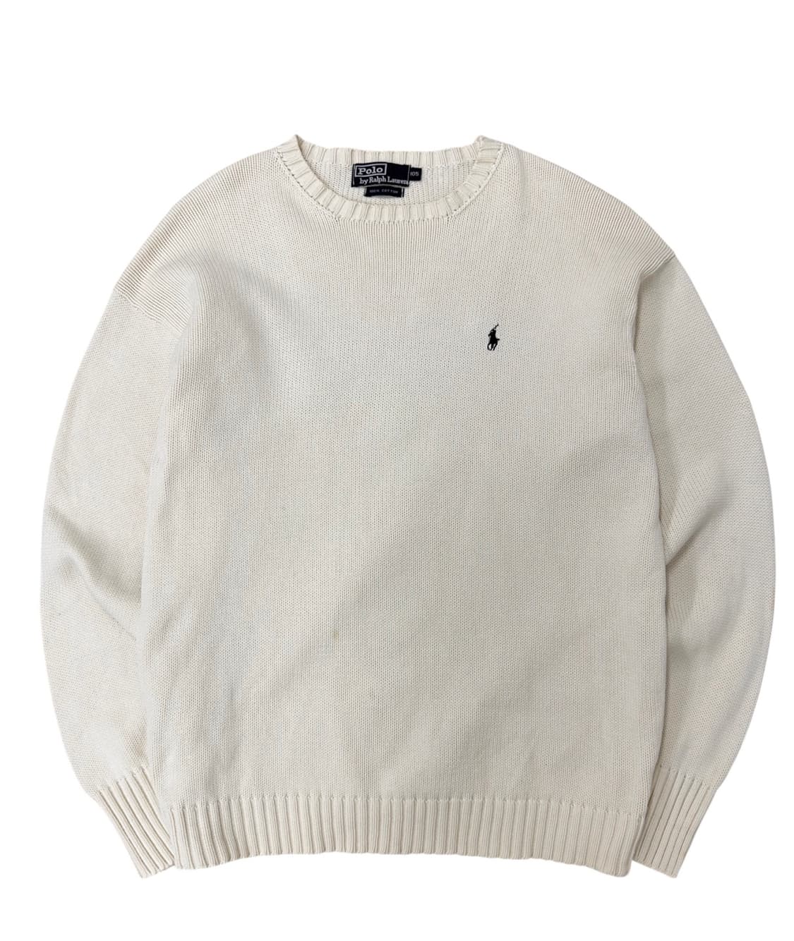 00년대 폴로 니트 아이보리 (XL~2XL) 상품이미지1