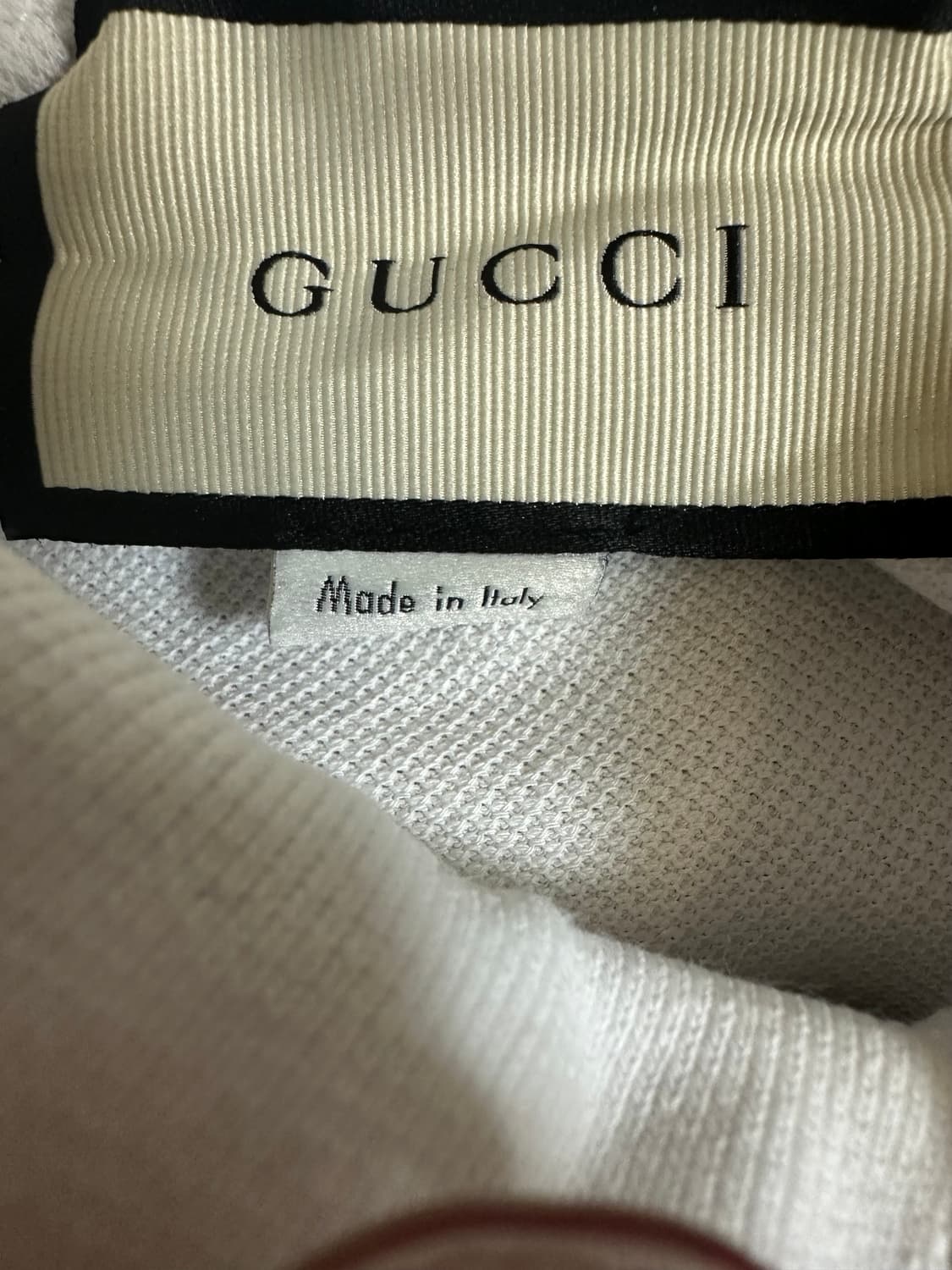 구찌 화이트 자수 반팔 폴로티 정품 상품이미지8