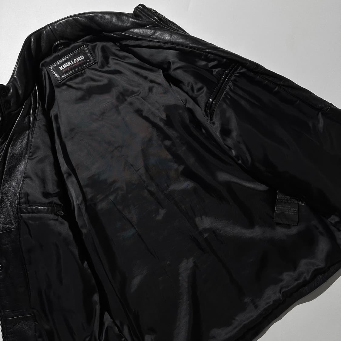 Kirkland 램스킨 싱글 레더 카코트 블랙 상품이미지6