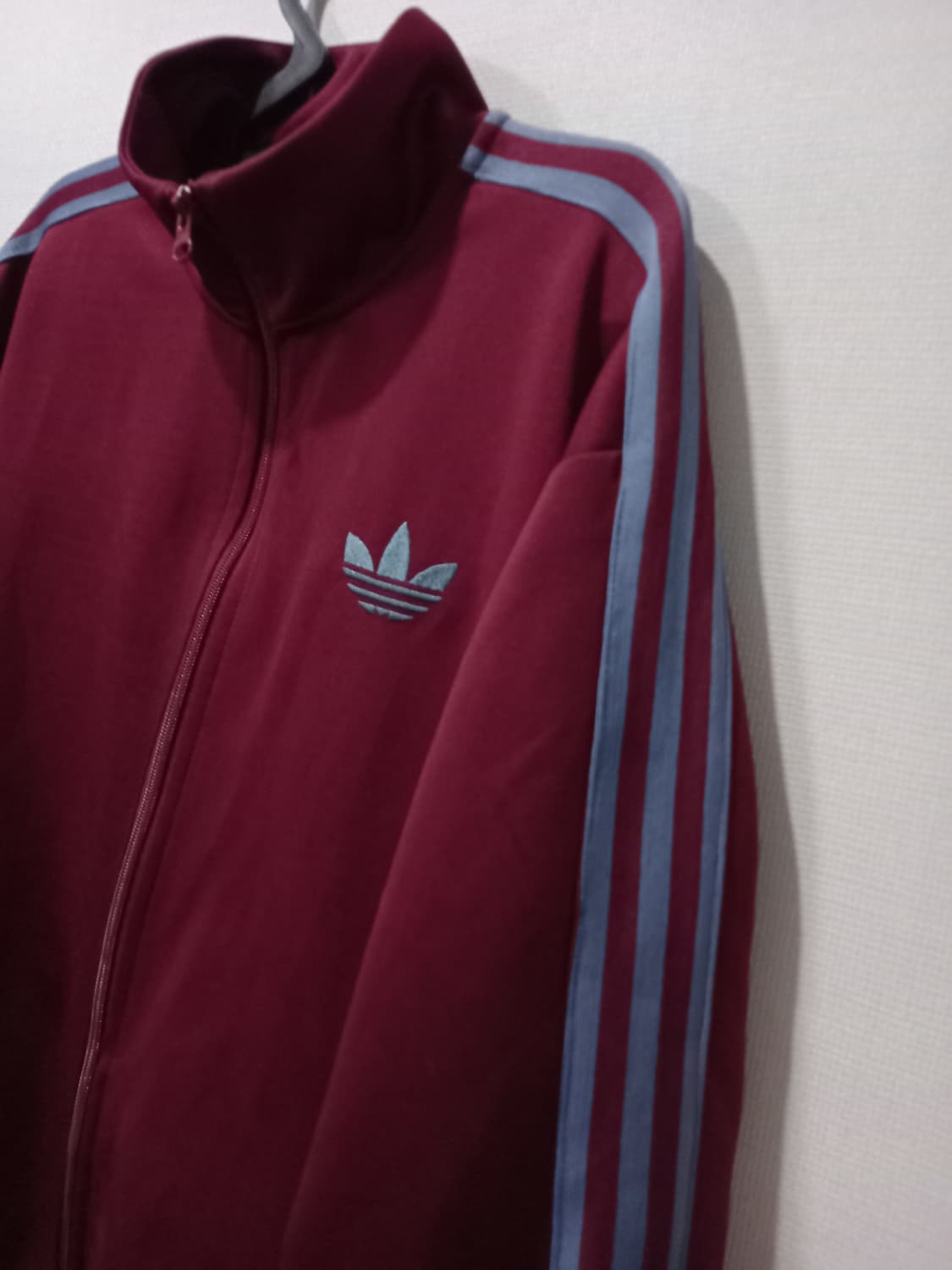 아디다스 희귀 대장급 파이어버드 와인 실버 마룬 버건디 져지집업 100 상품이미지2