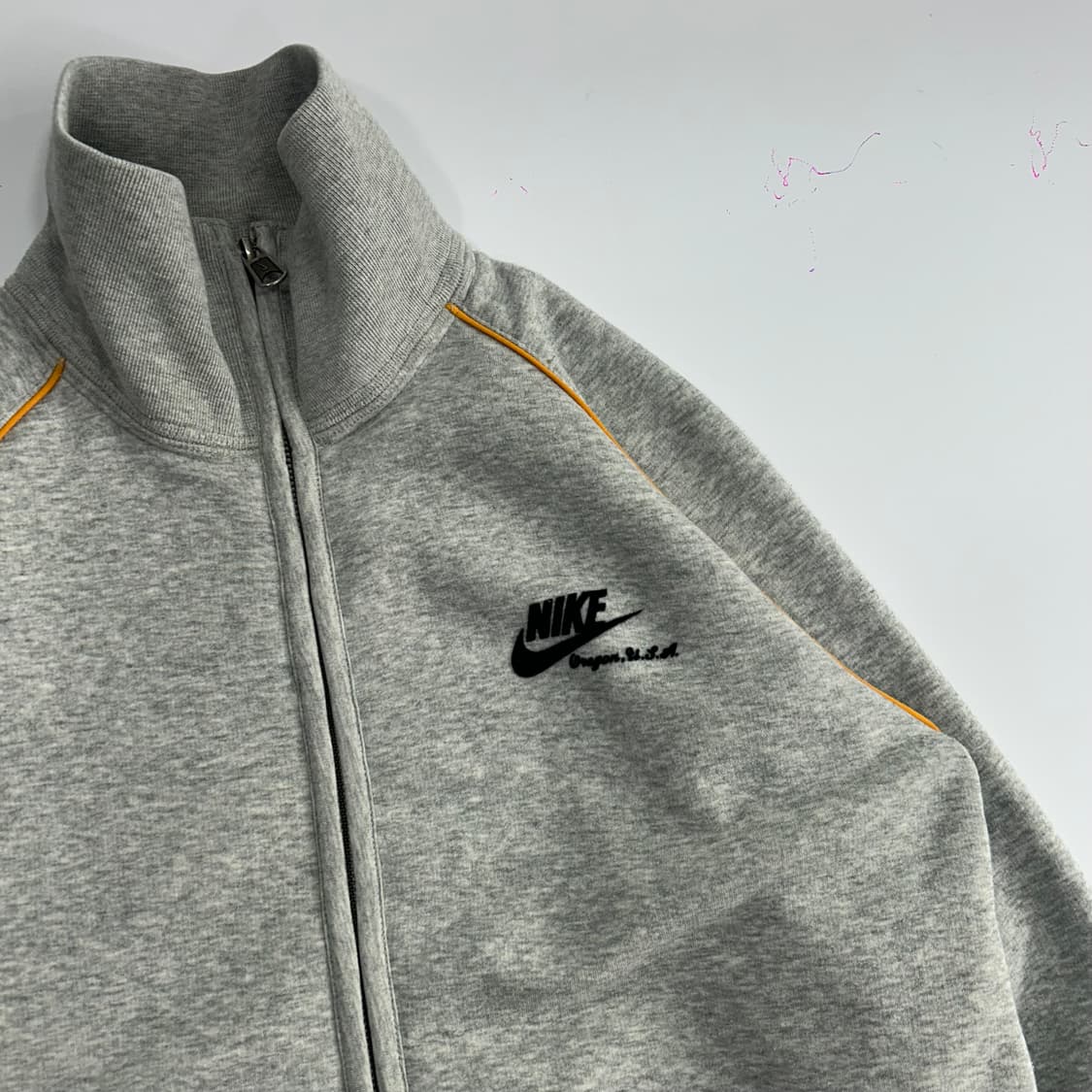 Nike 나이키 벨벳로고 백포인트 그레이 집업 상품이미지4