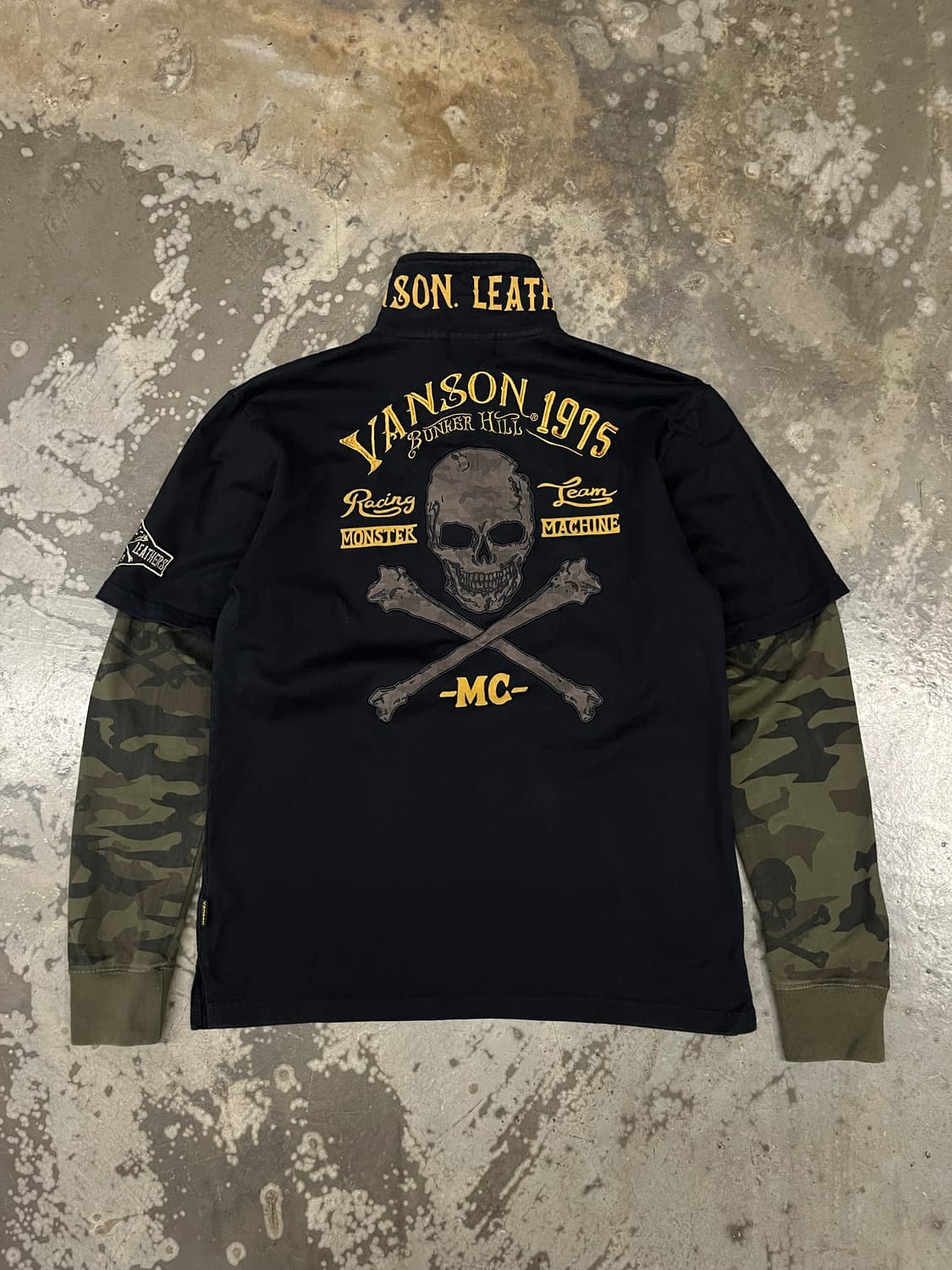 밴슨 카모레이어드 pk티셔츠 L  상품이미지1