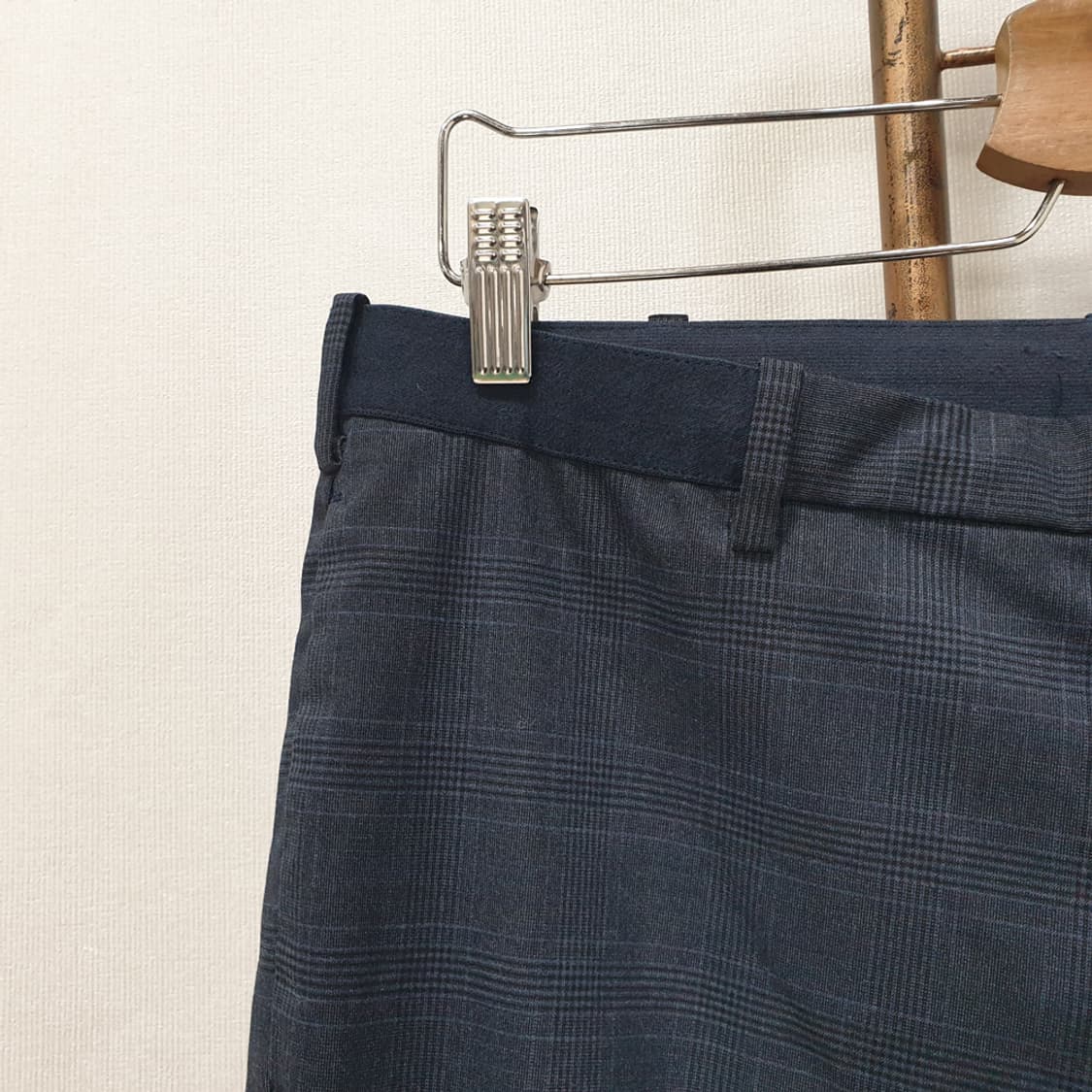 UNIQLO 유니클로 체크 밴딩 슬랙스 L 상품이미지3