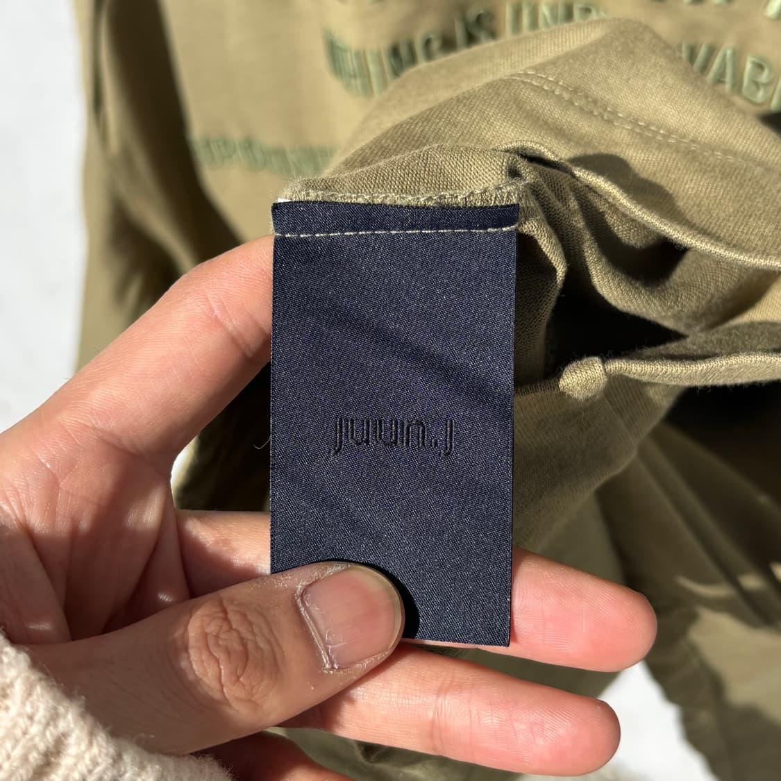 Juun.J 준지 18ss 레터링 롱 슬리브 상품이미지9