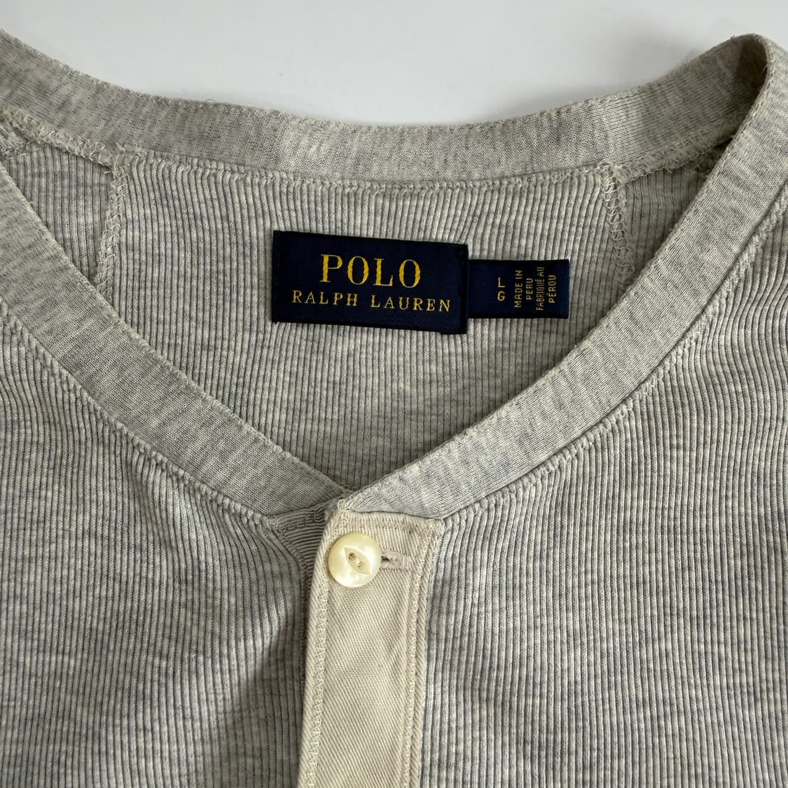 Polo 폴로 랄프로렌 신형 헨리넥 와플 슬리브 상품이미지6