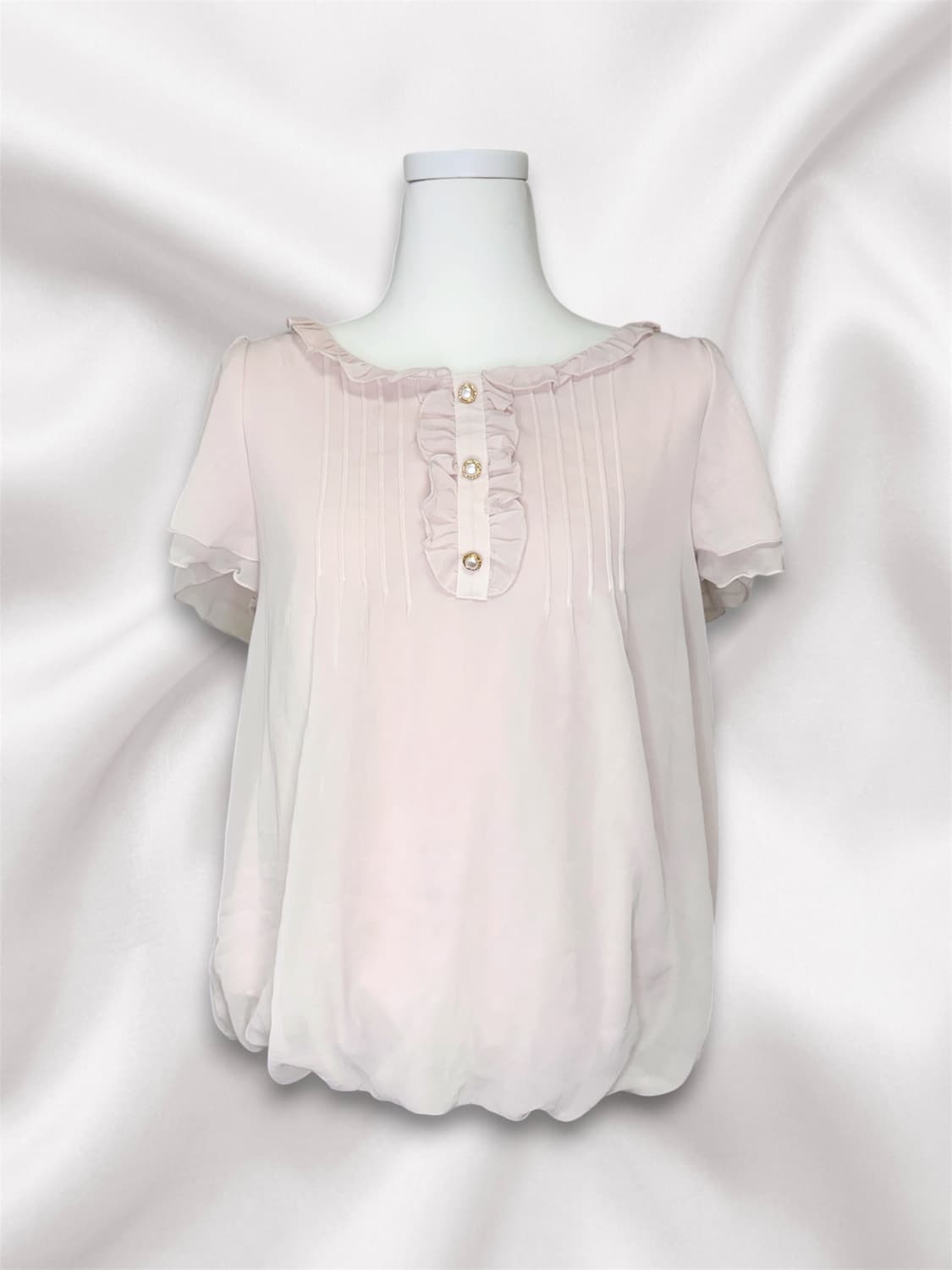 Sorridere 살구핑크 프릴 탑 L 상품이미지1