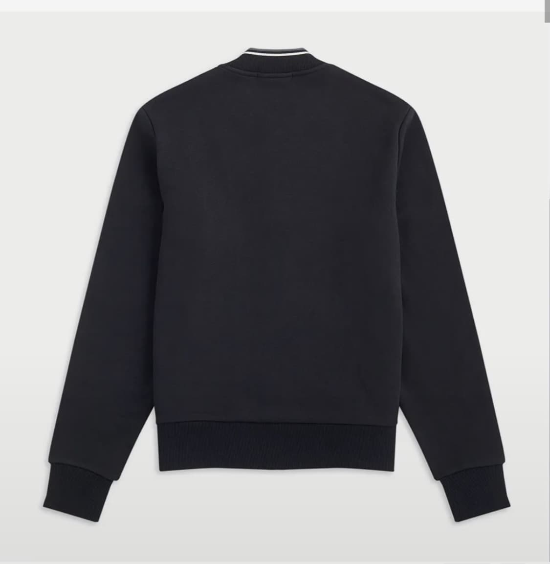프레드페리 집업 집 스루 스웨트 셔츠 xl  (black) 상품이미지2