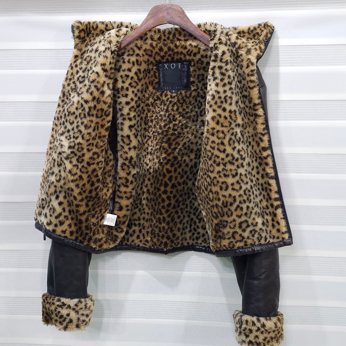 미국빈티지 XOE NEW YORK 가죽 집업자켓- 우먼S 상품이미지7