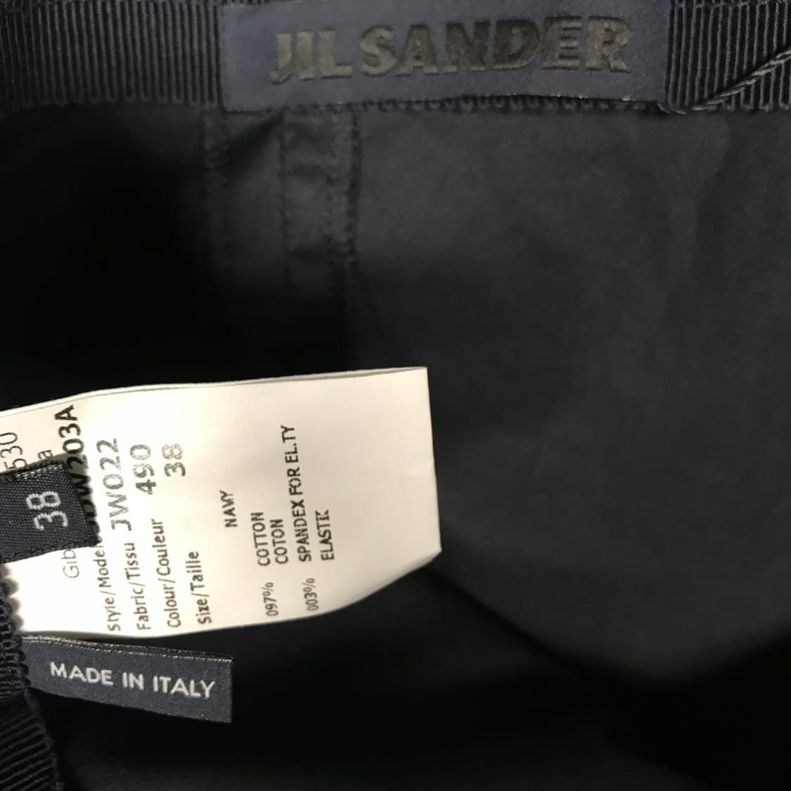 질샌더 네이비 슬랙스 38(W) 상품이미지6