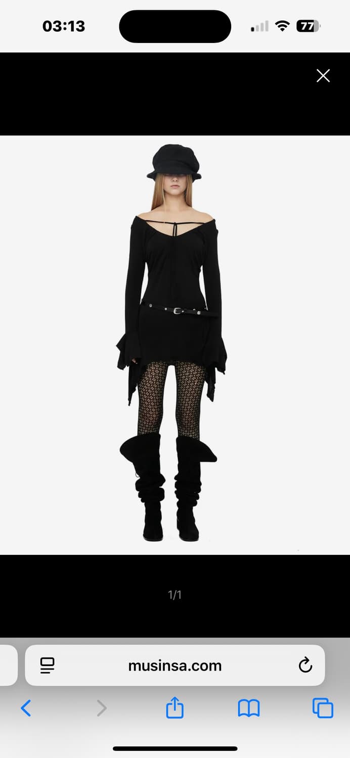 CERRIC mini dress black 상품이미지1