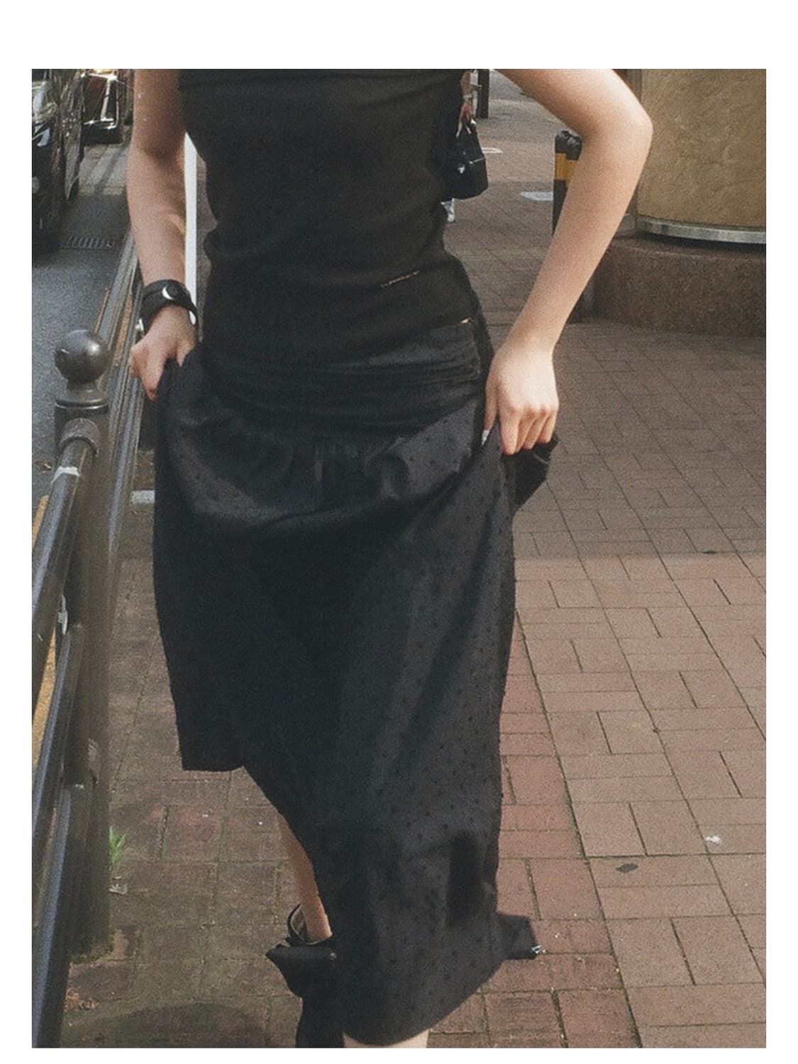 wsc archive Center drape maxi skirt 상품이미지2