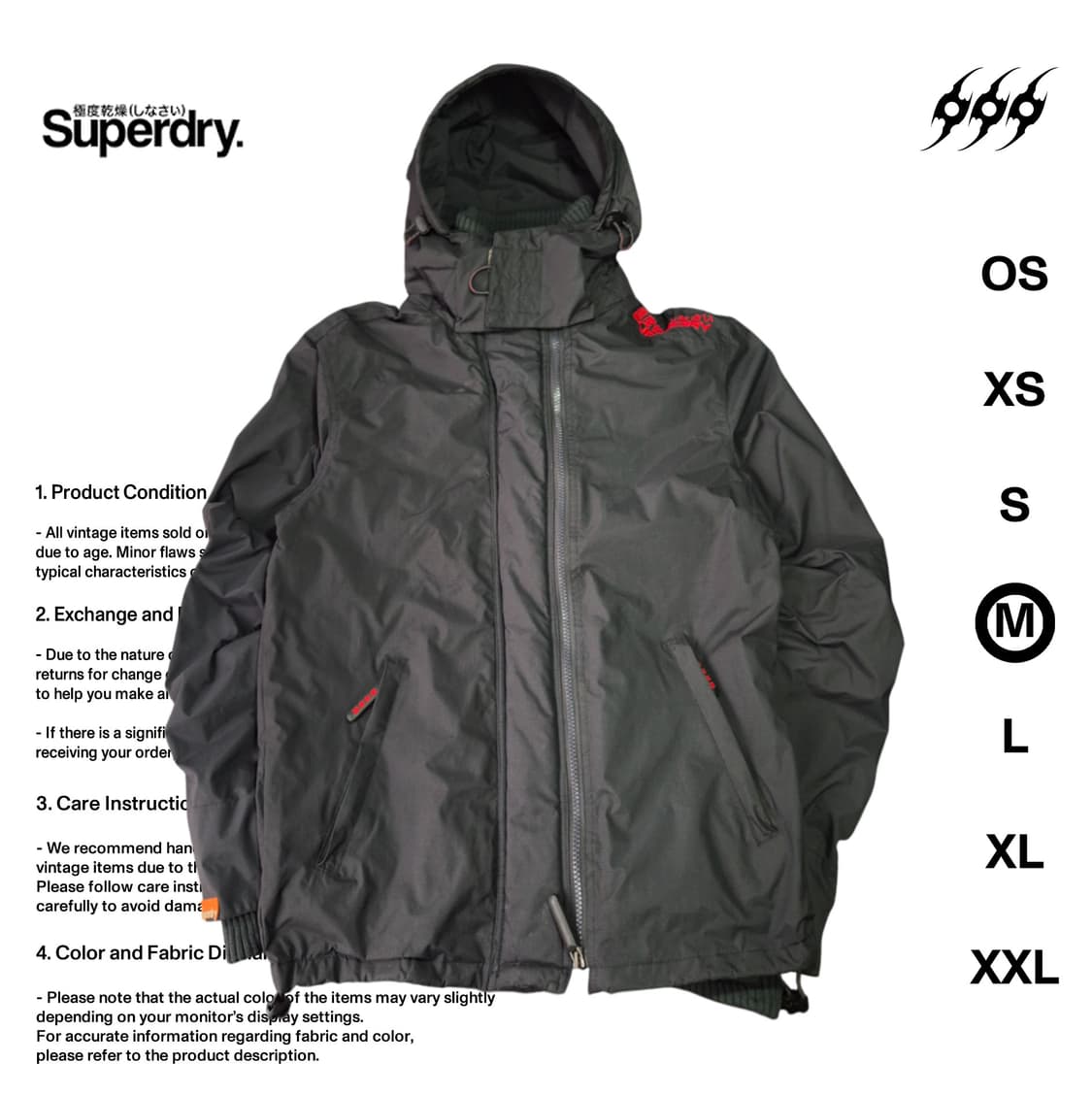 슈퍼드라이 더블블랙라벨  M사이즈  자켓 상품이미지1