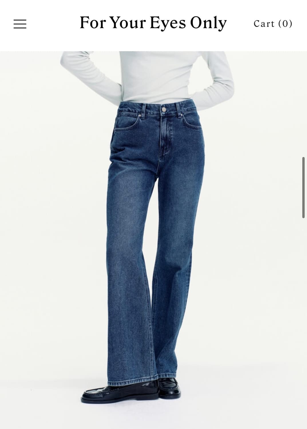포유온 Edith bootcut denim(38) 상품이미지10