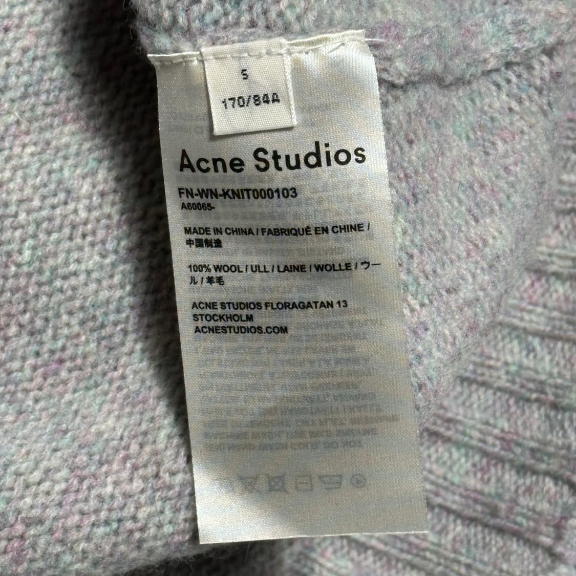 S 아크네 스튜디오 음표 자수 울 니트 상품이미지5
