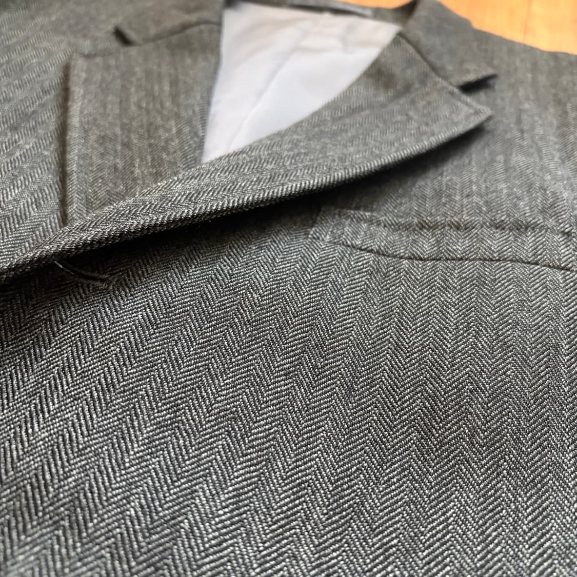 제이프레스 헤링본 3버튼 자켓 상품이미지4