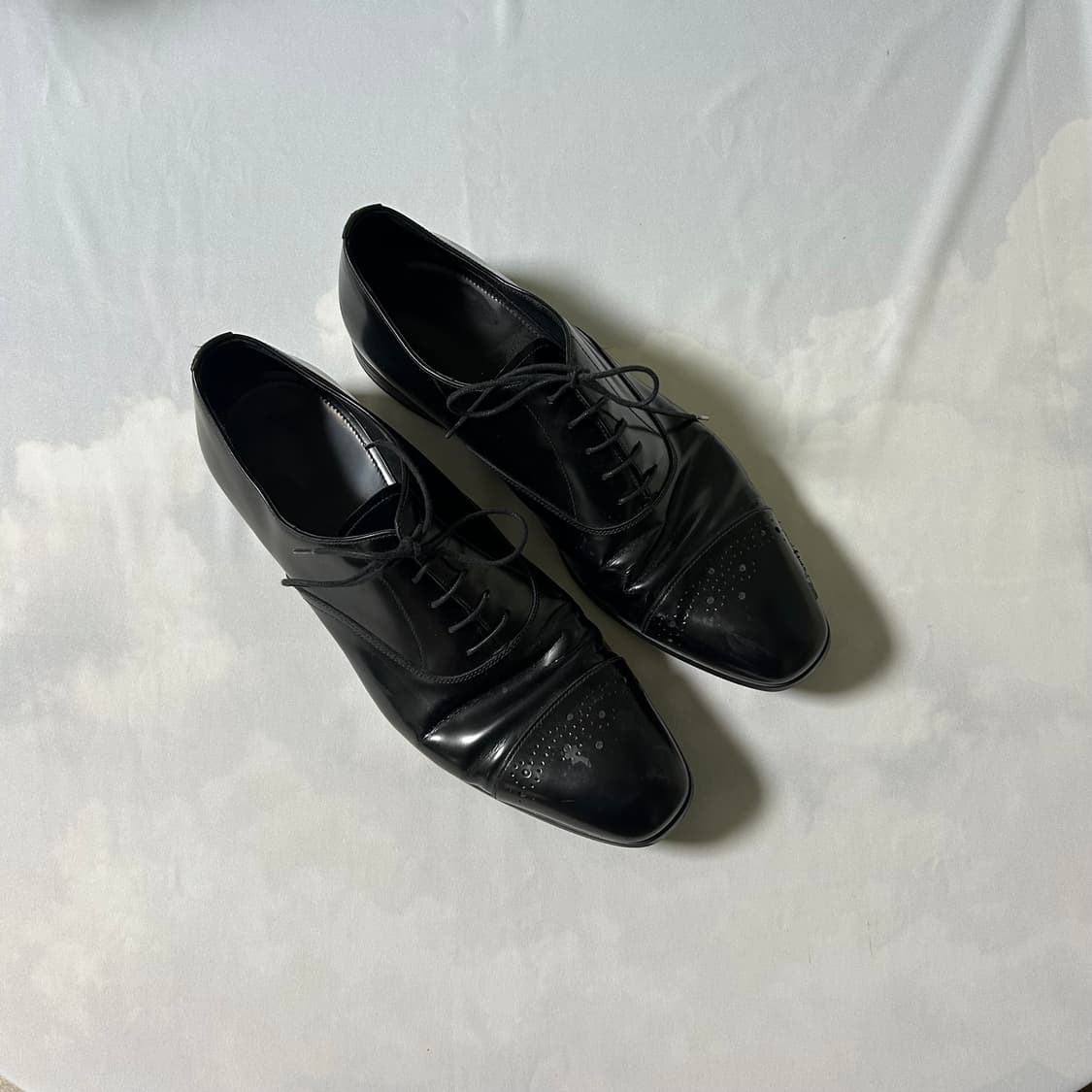 Prada cap toe wing tip derby shoes 상품이미지2