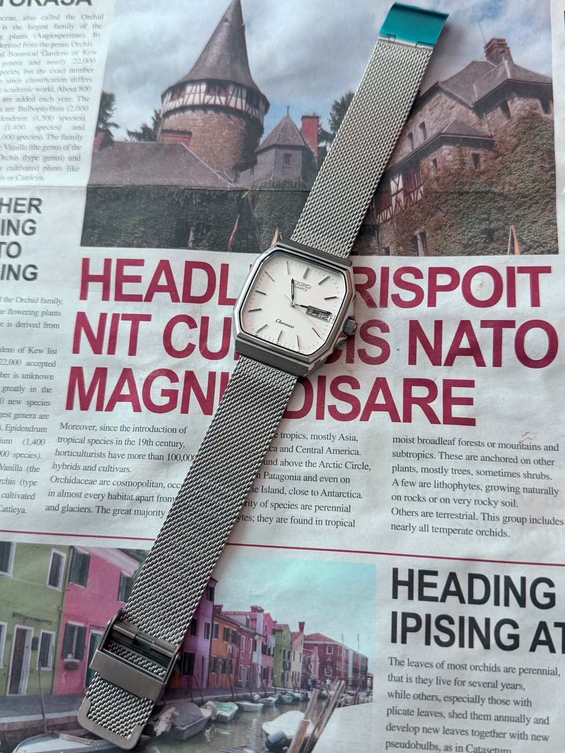 세이코 Seiko 쿼츠 크로노스 스퀘어 데이데이트 상품이미지2