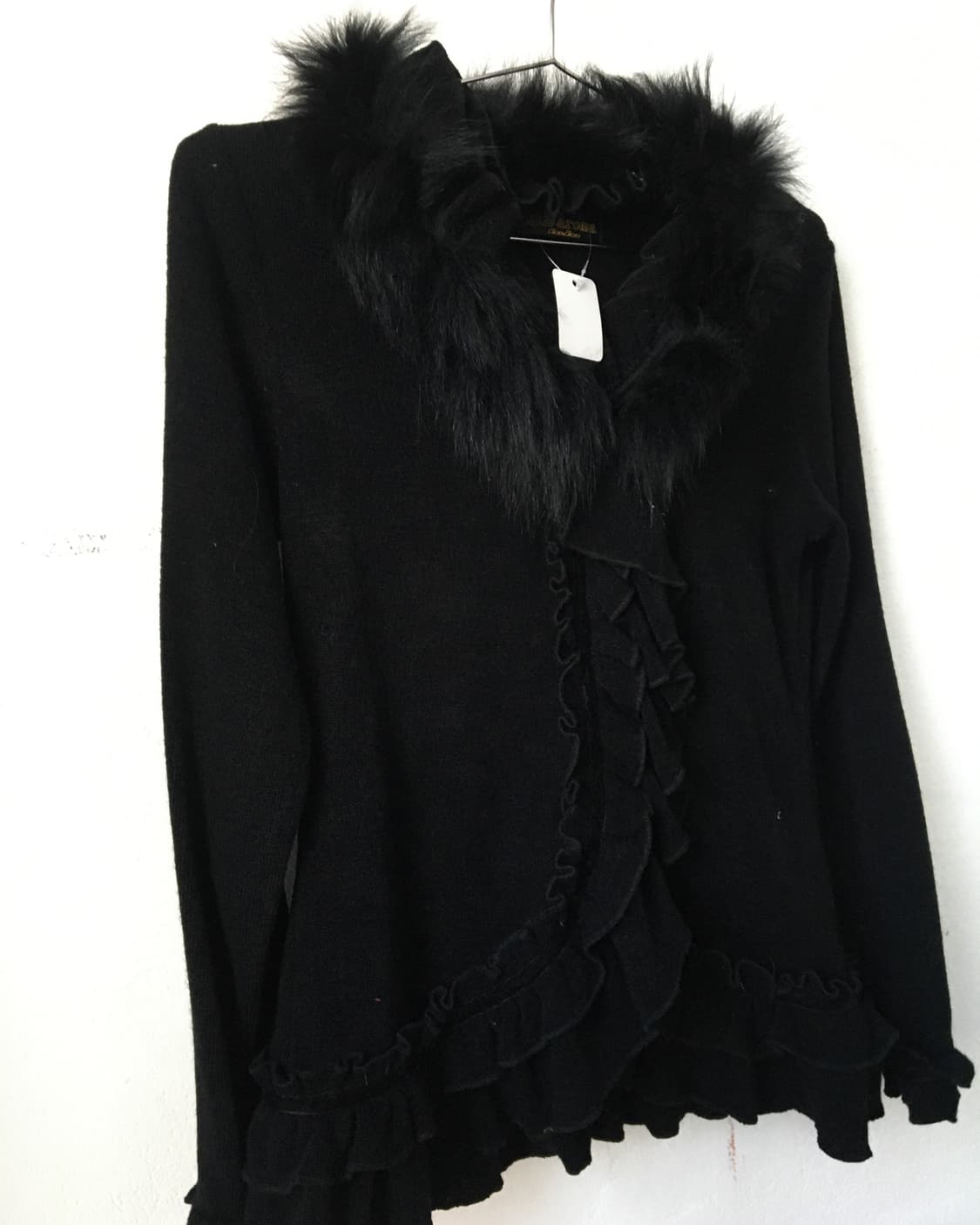 Fake fur point ruffle knit 상품이미지3