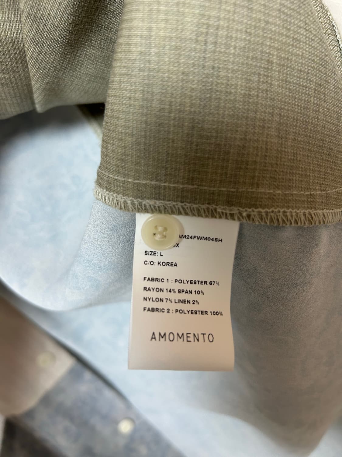 아모멘토 24FW 콜라주 셔츠 L 상품이미지4